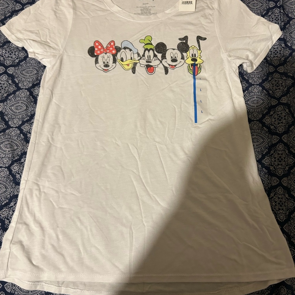 Disney White Short Sleeve Character Tee